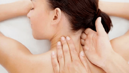 Treatment of cervical osteocondrosis with massage